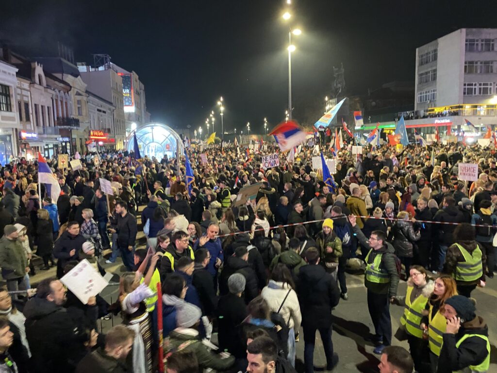 Proteste in Nis im Januar 